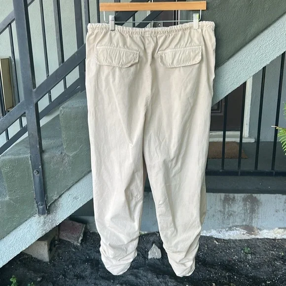 Free People Soft Shirred Drawstring Hem and Waistband Pants Lightweight Summer S - Picture 6 of 7